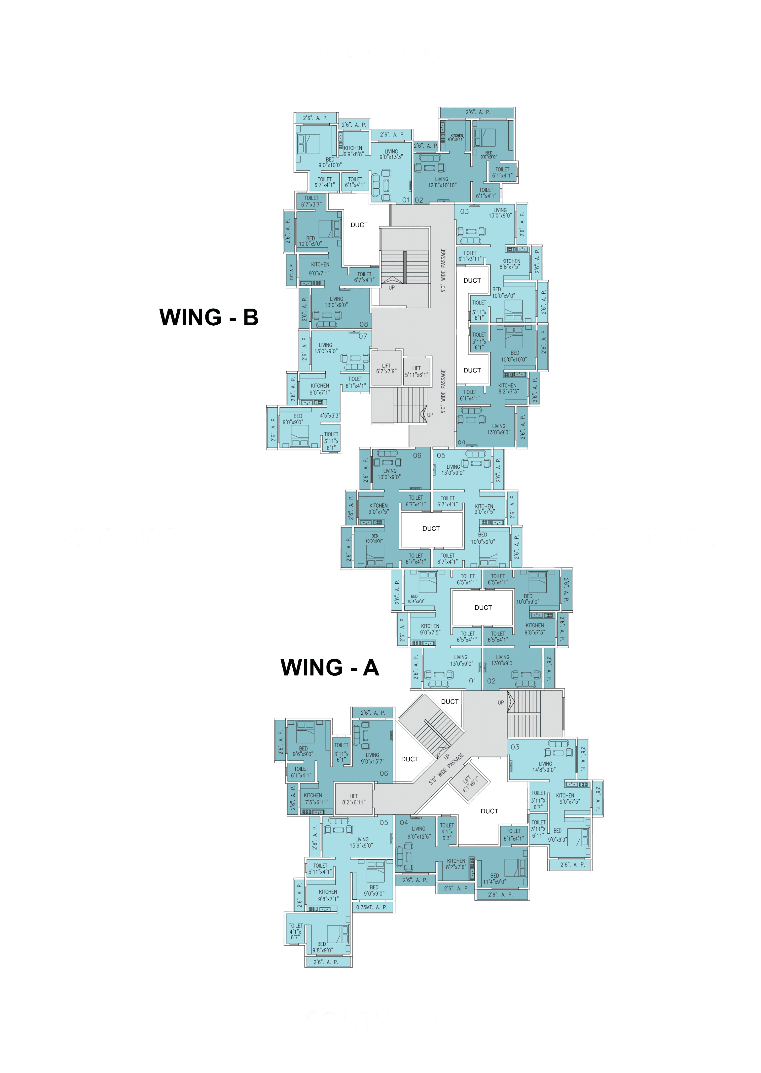Green Valley — Complete 2D Floor Layout